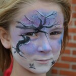 Heks og Landskab - Halloween Ansigtsmaling
